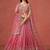 PEACH GEORGETTE SEQUINS & ZARI EMBROIDERED STITCHED LEHENGA CHOLI