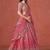 PEACH GEORGETTE SEQUINS & ZARI EMBROIDERED STITCHED LEHENGA CHOLI