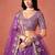 PURPLE GEORGETTE SEQUINS & ZARI EMBROIDERED STITCHED LEHENGA CHOLI