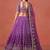 PURPLE GEORGETTE SEQUINS & ZARI EMBROIDERED STITCHED LEHENGA CHOLI