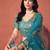 TURQUOISE GEORGETTE SEQUINS & ZARI EMBROIDERED STITCHED LEHENGA CHOLI