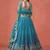 TURQUOISE GEORGETTE SEQUINS & ZARI EMBROIDERED STITCHED LEHENGA CHOLI