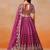 RED PINK GEORGETTE SEQUINS & ZARI EMBROIDERED STITCHED LEHENGA CHOLI