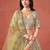 YELLOW GEORGETTE SEQUINS & ZARI EMBROIDERED STITCHED LEHENGA CHOLI