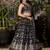 BLACK DOLA SILK SEQUINS & ZARI EMBROIDERED STITCHED LEHENGA CHOLI