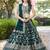 GREEN DOLA SILK SEQUINS & ZARI EMBROIDERED STITCHED LEHENGA CHOLI