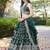 GREEN DOLA SILK SEQUINS & ZARI EMBROIDERED STITCHED LEHENGA CHOLI