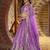 LAVENDER DOLA SILK SEQUINS & ZARI EMBROIDERED STITCHED LEHENGA CHOLI