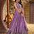 LAVENDER DOLA SILK SEQUINS & ZARI EMBROIDERED STITCHED LEHENGA CHOLI
