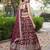 MAROON DOLA SILK SEQUINS & ZARI EMBROIDERED STITCHED LEHENGA CHOLI