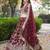 MAROON DOLA SILK SEQUINS & ZARI EMBROIDERED STITCHED LEHENGA CHOLI