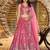 PEACH DOLA SILK SEQUINS & ZARI EMBROIDERED STITCHED LEHENGA CHOLI
