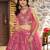 PEACH DOLA SILK SEQUINS & ZARI EMBROIDERED STITCHED LEHENGA CHOLI