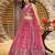 PEACH DOLA SILK SEQUINS & ZARI EMBROIDERED STITCHED LEHENGA CHOLI