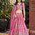 PINK DOLA SILK SEQUINS & ZARI EMBROIDERED STITCHED LEHENGA CHOLI