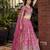 PINK DOLA SILK SEQUINS & ZARI EMBROIDERED STITCHED LEHENGA CHOLI