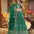 GREEN DOLA SILK SEQUINS & ZARI EMBROIDERED STITCHED LEHENGA CHOLI