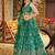 GREEN DOLA SILK SEQUINS & ZARI EMBROIDERED STITCHED LEHENGA CHOLI