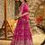 RANI PINK DOLA SILK SEQUINS & ZARI EMBROIDERED STITCHED LEHENGA CHOLI