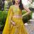 YELLOW DOLA SILK SEQUINS & ZARI EMBROIDERED STITCHED LEHENGA CHOLI