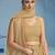 BEIGE GEORGETTE SEQUINS & THREAD EMBROIDERED STITCHED LEHENGA CHOLI
