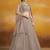 GREY GEORGETTE SEQUINS & THREAD EMBROIDERED STITCHED LEHENGA CHOLI