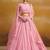 LIGHT PINK GEORGETTE SEQUINS & THREAD EMBROIDERED  STITCHED LEHENGA CHOLI