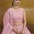 LIGHT PINK GEORGETTE SEQUINS & THREAD EMBROIDERED  STITCHED LEHENGA CHOLI