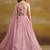 LIGHT PINK GEORGETTE SEQUINS & THREAD EMBROIDERED  STITCHED LEHENGA CHOLI