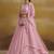 LIGHT PINK GEORGETTE SEQUINS & THREAD EMBROIDERED  STITCHED LEHENGA CHOLI