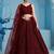 MAROON GEORGETTE SEQUINS & THREAD EMBROIDERED STITCHED LEHENGA CHOLI