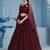 MAROON GEORGETTE SEQUINS & THREAD EMBROIDERED STITCHED LEHENGA CHOLI