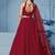 RED GEORGETTE SEQUINS & THREAD EMBROIDERED STITCHED LEHENGA CHOLI