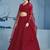 RED GEORGETTE SEQUINS & THREAD EMBROIDERED STITCHED LEHENGA CHOLI