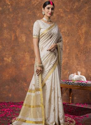 Woven design zari kasavu sarees 2