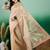 Striped design zari woven kanjeevaram saree with blouse