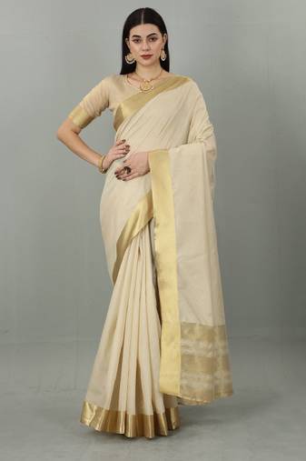 Zari kasavu saree