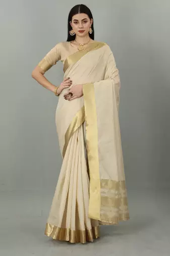 Zari kasavu saree