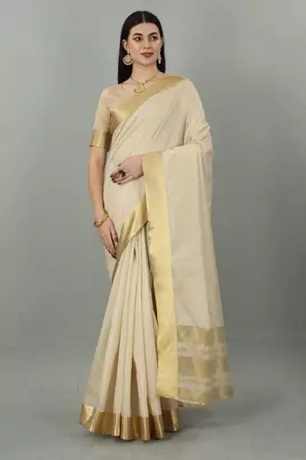 Zari kasavu saree