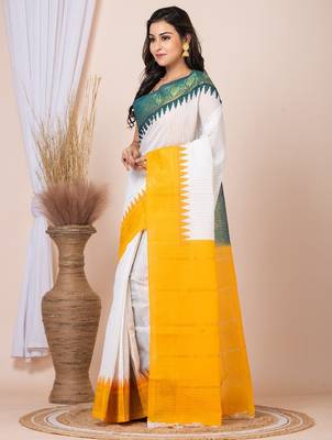 Checked pure cotton saree 2