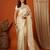 Leheriya zari organza kasavu saree