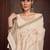 Ethnic motifs zari linen blend kasavu saree