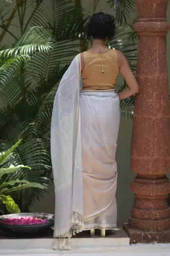 Zari pure cotton saree
