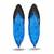 Sapphire blue metallic drop earrings
