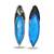 Sapphire blue metallic drop earrings