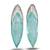 Aqua blue stone silver plated drop earrings