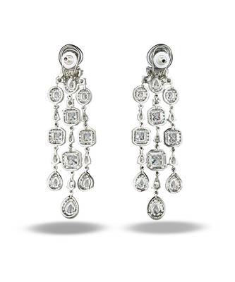 Zircon Chandelier Danglers earrings 2