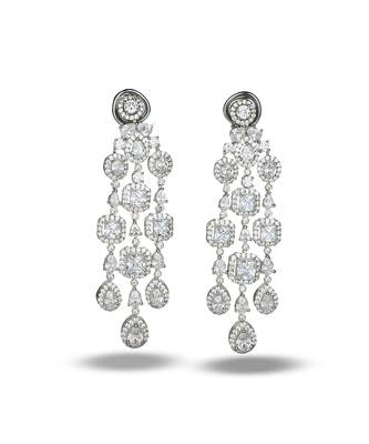 Zircon Chandelier Danglers earrings 3
