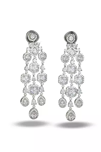 Zircon Chandelier Danglers earrings