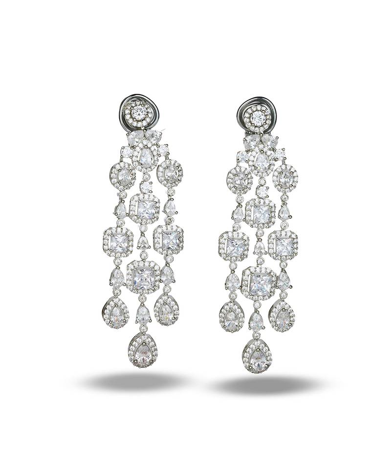 Zircon Chandelier Danglers earrings